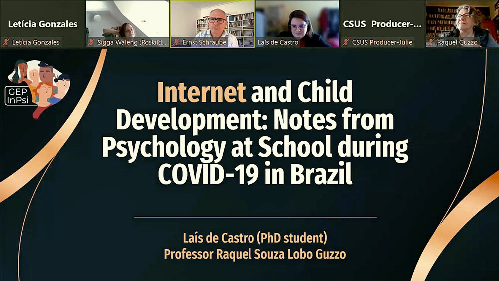 covid-internet-escolas Slide capa da apresentação do GEP-inPsi na conferência da ISTP